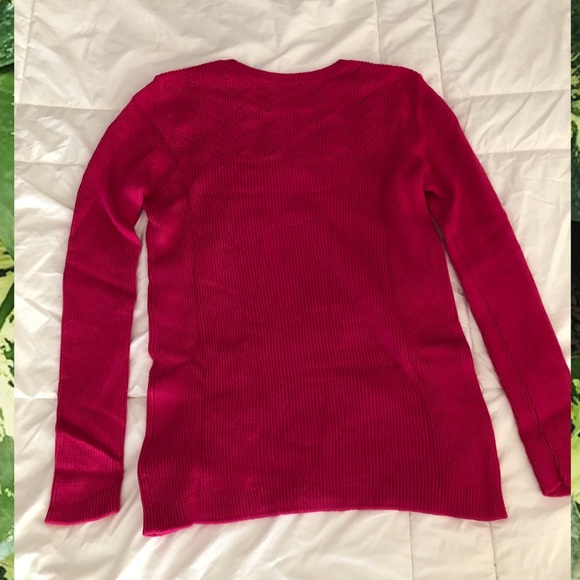 Talbots pink long sleeve sweater - Picture 3 of 4